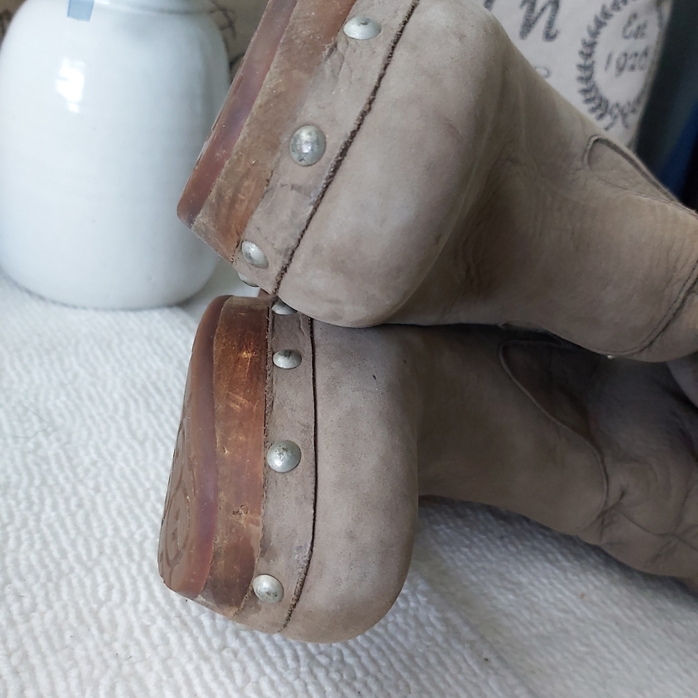UGG Clogs Boots in Taupe - Women's Wedge Boot - Picture 16 of 16
